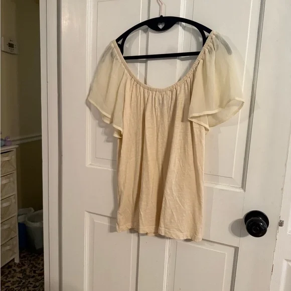 Deletta (Anthropologie) Cream Blouse with Red Embroidery - Picture 9 of 9